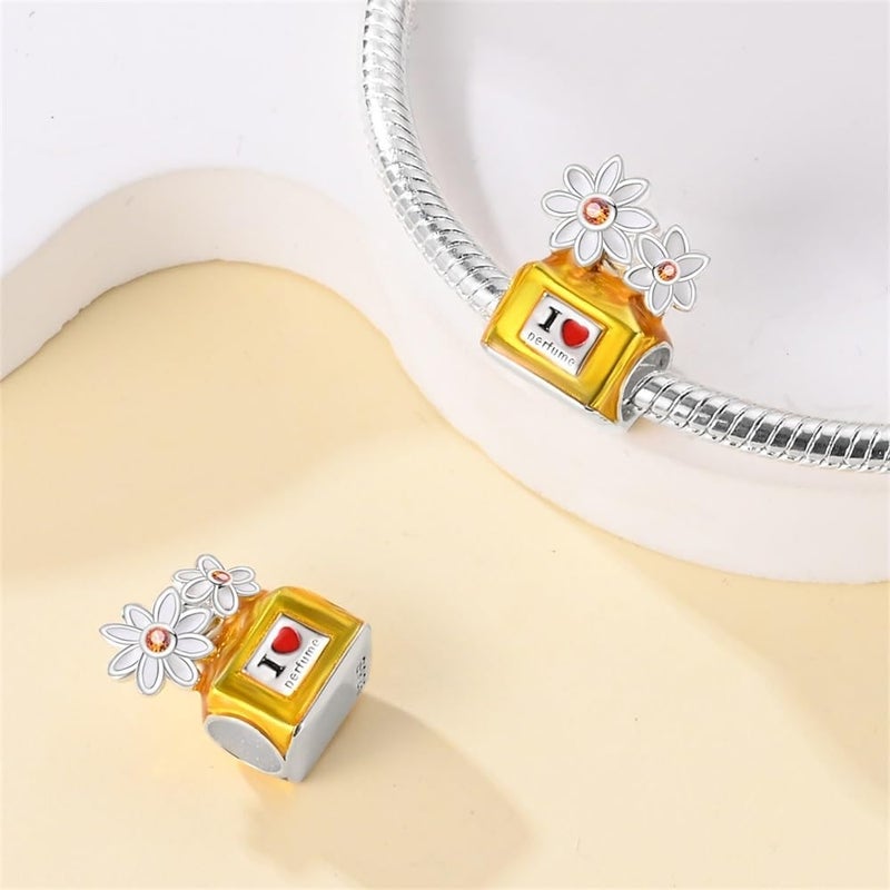 DATOUQI Queen Happy Birthday Hot Air Balloon Family Puppy Charm 925 Sterling Silver Charms for Bracelets and Necklaces Mother's Day Charms for Women - Image 1
